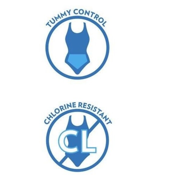 NWT Swimsuits For All Chlorine Resistant One Piece Swimsuit Women Plus Size 20 - Picture 6 of 14